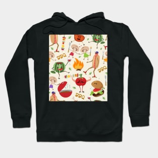 Barbecue grill party pattern Hoodie